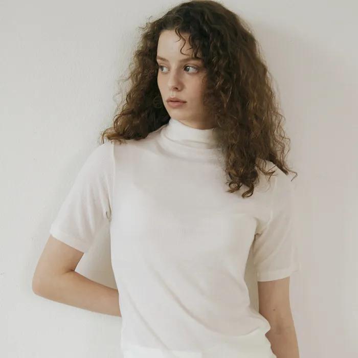 [2차]Wool half turtleneck (Ivory)