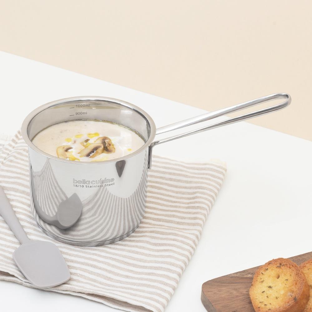 벨라쿠진 18/10스테인리스 스틸 12cm 계량냄비/소스팬 1L
