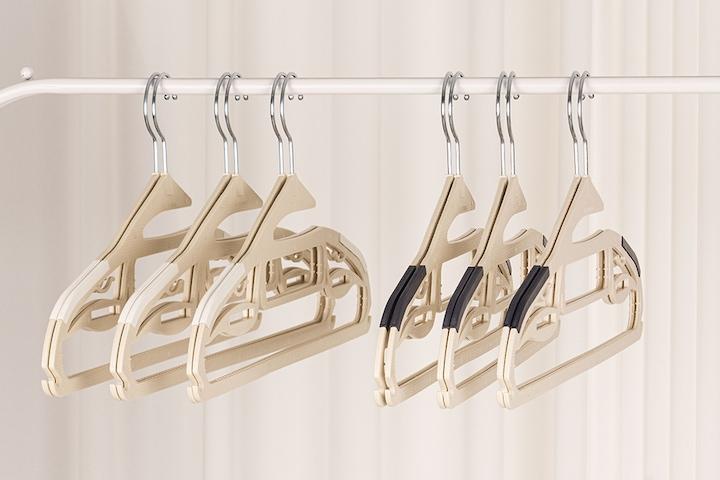 지니버킷 어깨뿔방지 회전 논슬립 옷걸이 1P