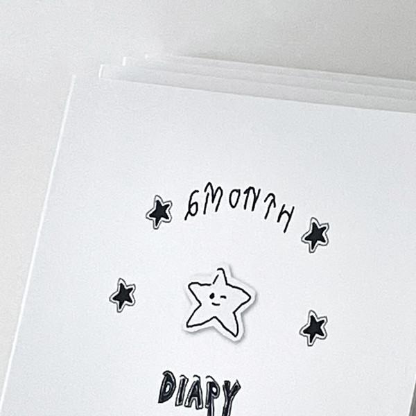 6개월 다이어리 [PVC 커버 포함]