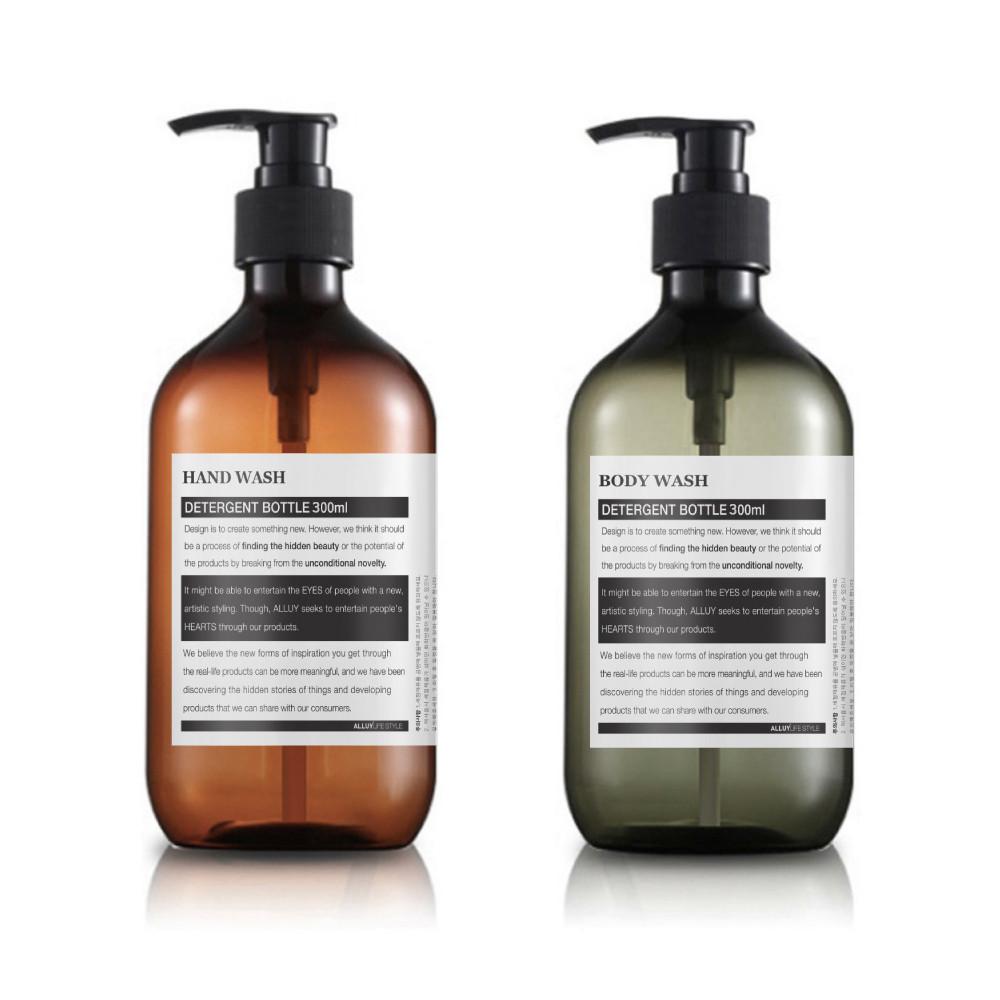 호텔 욕실 샴푸 디스펜서 샴푸통 핸드워시 공병 용기 300ml