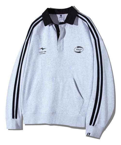 심볼 로고 트랙 폴로 맨투맨 GMT-156_백염