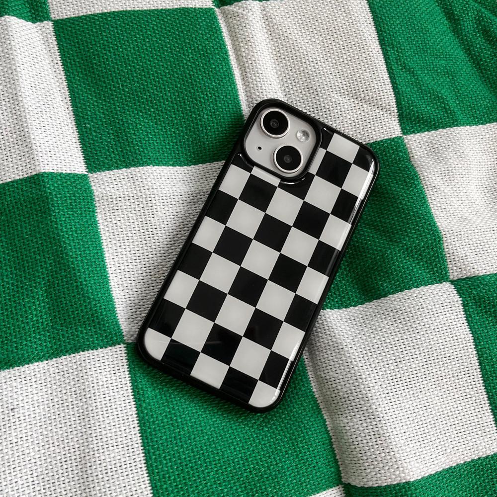 체커보드케이스 에폭시 범퍼케이스 아이폰 13미니