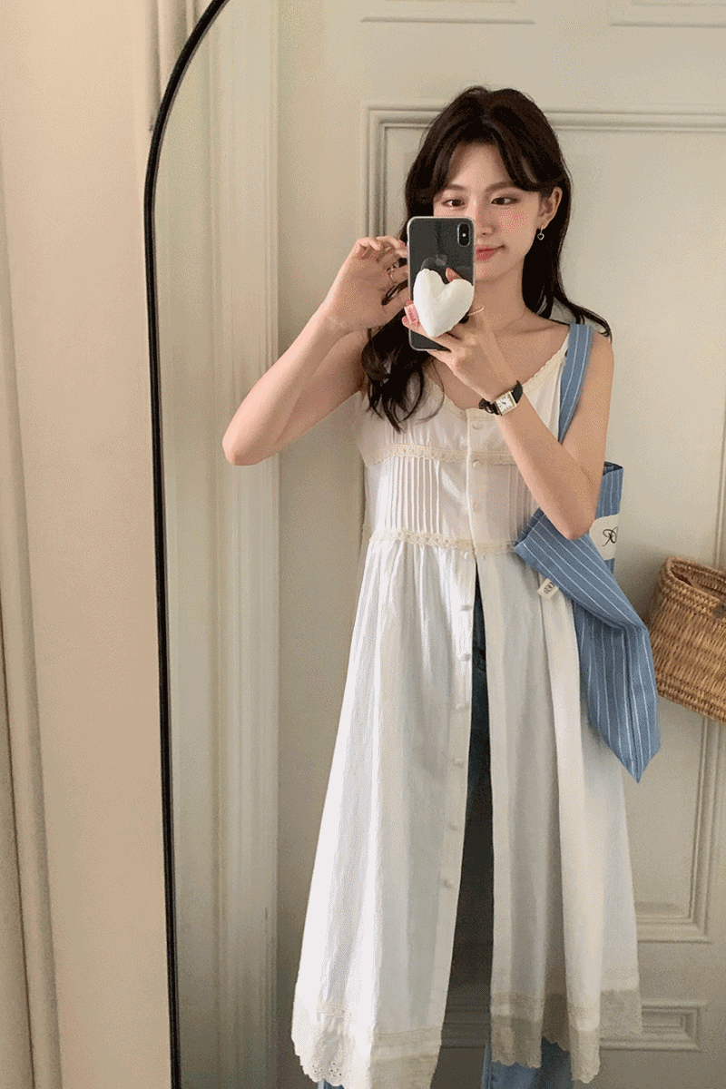 스테디 [휴양지룩/리뷰인증💘] 리즈아 나시 롱 원피스 레이어드원피스