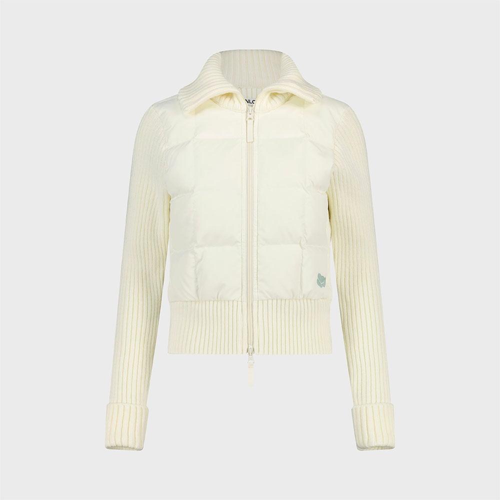 W Heart Hybrid Down Jacket Ivory