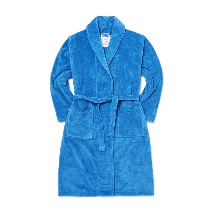 [선물포장] 프리미엄 샤워가운 아쿠아마린 블루 Free size