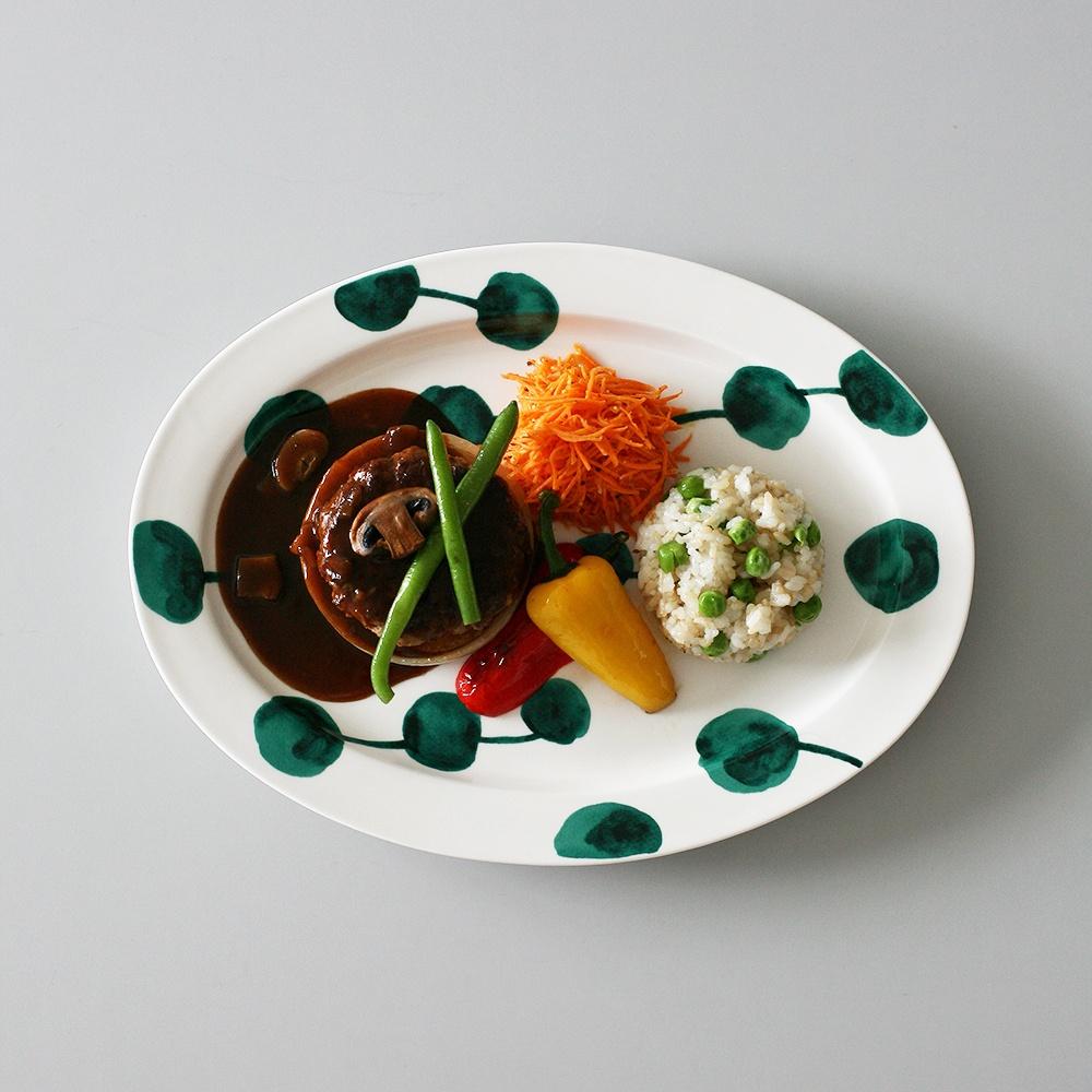 트리트리_비리디안 오발 접시_viridian oval plate