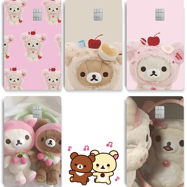 리락쿠마 체크카드 신용카드 카드스티커 카드리폼 스티커 리락 인형 카드스티커