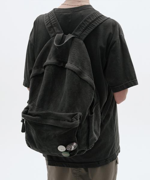 스웨이드(SUADE)  WASHED BACKPACK [BLACK] - 사이즈 & 후기 | 무신사