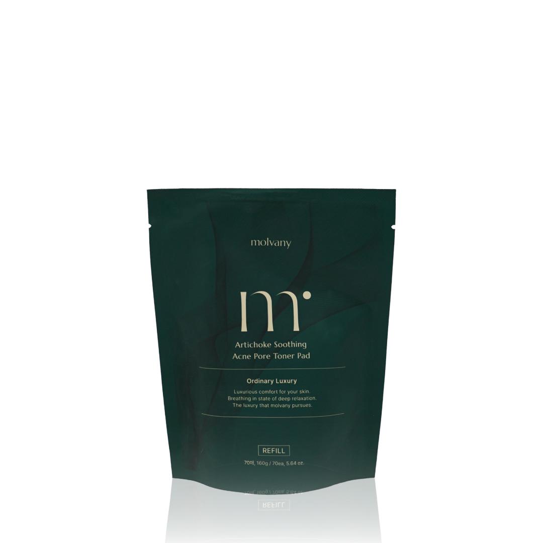 몰바니 아티초크 수딩 아크네 포어 토너 패드 리필