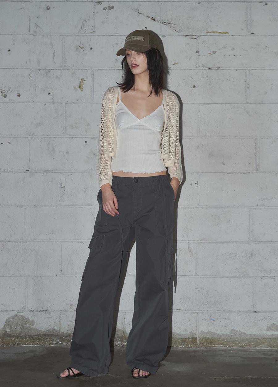 Flap Cargo Pants [DARK GREY]