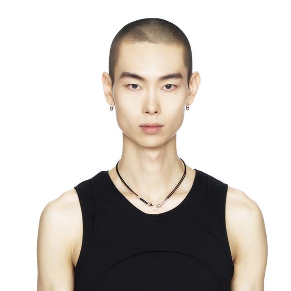 Tiny 3way Leather Necklace (Black)