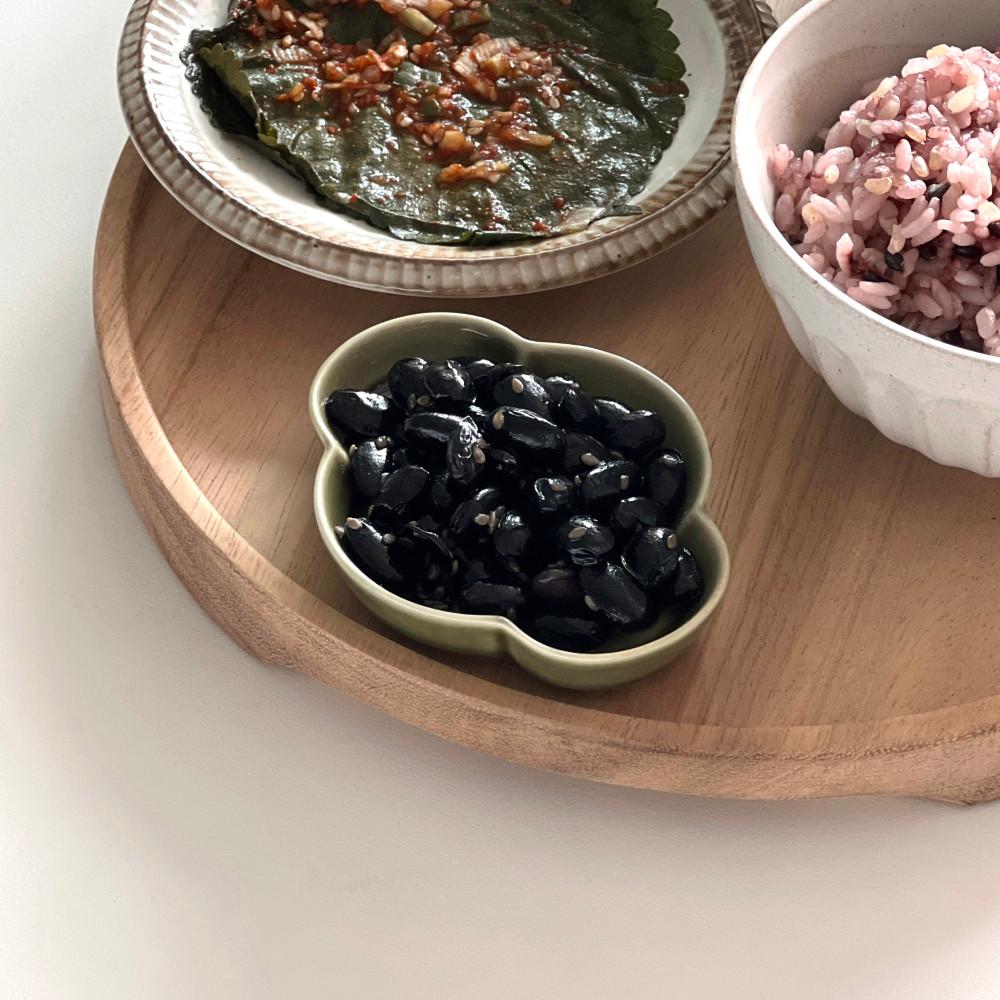 너티 클로버 타원 종지