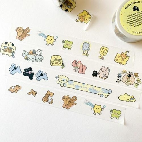 [윝판타] Fluffy Friends-! masking tape