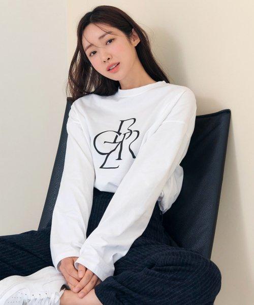 [21FW] 그래픽 베이직 긴팔 티셔츠_WHITE