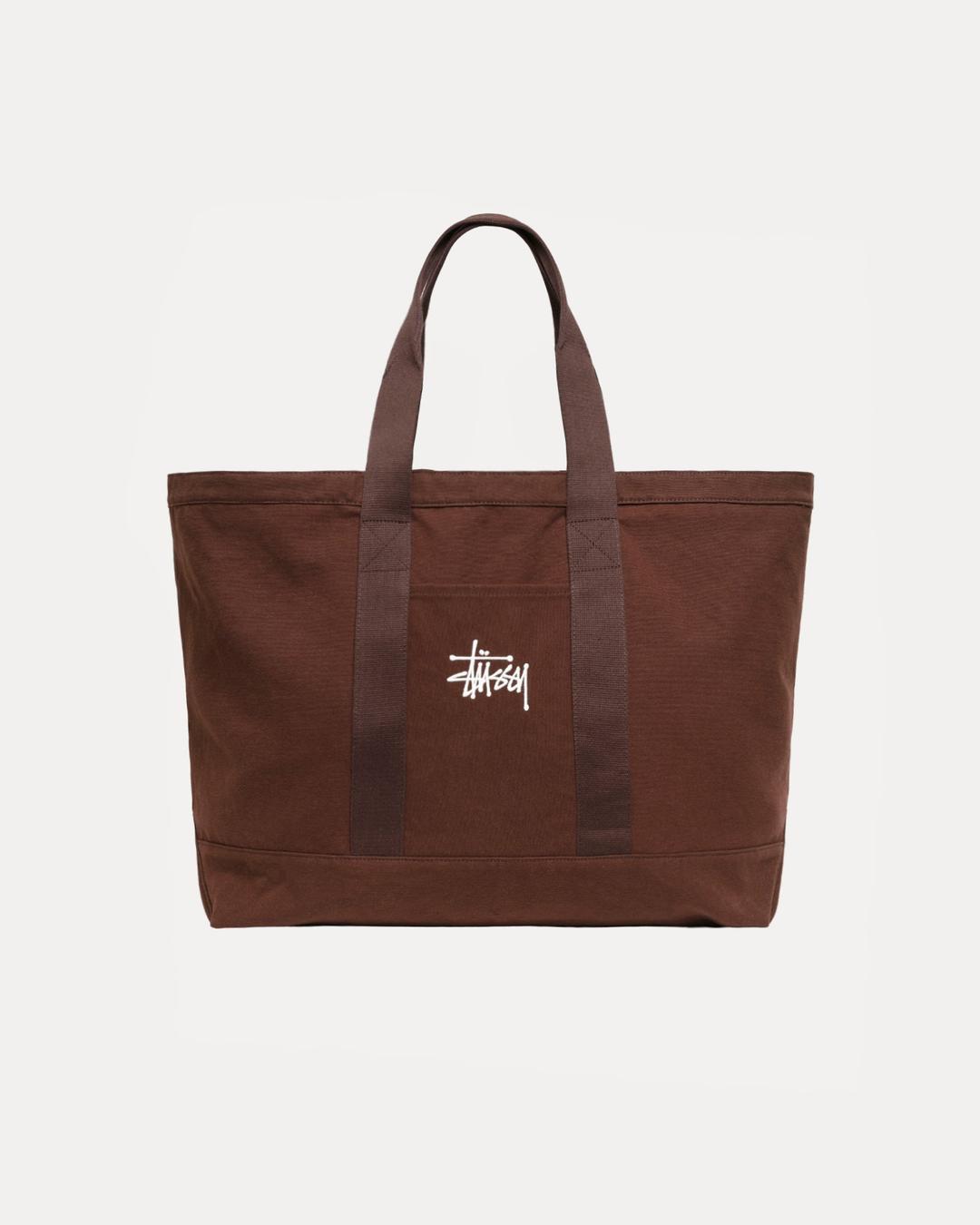 CANVAS EXTRA LARGE TOTE BAG - Brown / ONE SIZE