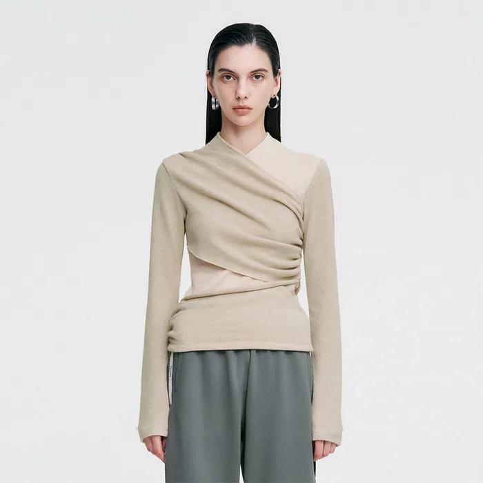 Layered Knit Top _ IVORY