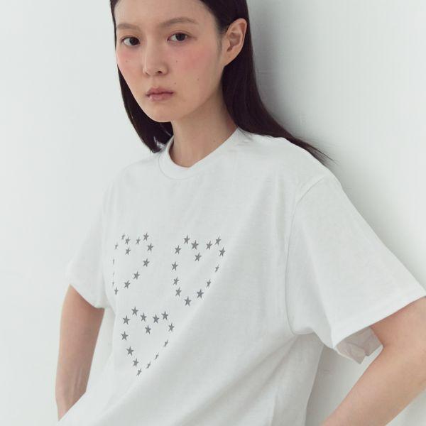 [35% OFF] HEART T_SHIRT (WHITE)