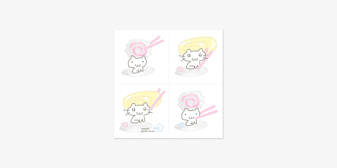 saenal 고양이 초밥 안경닦이 ㅣ 마플샵
