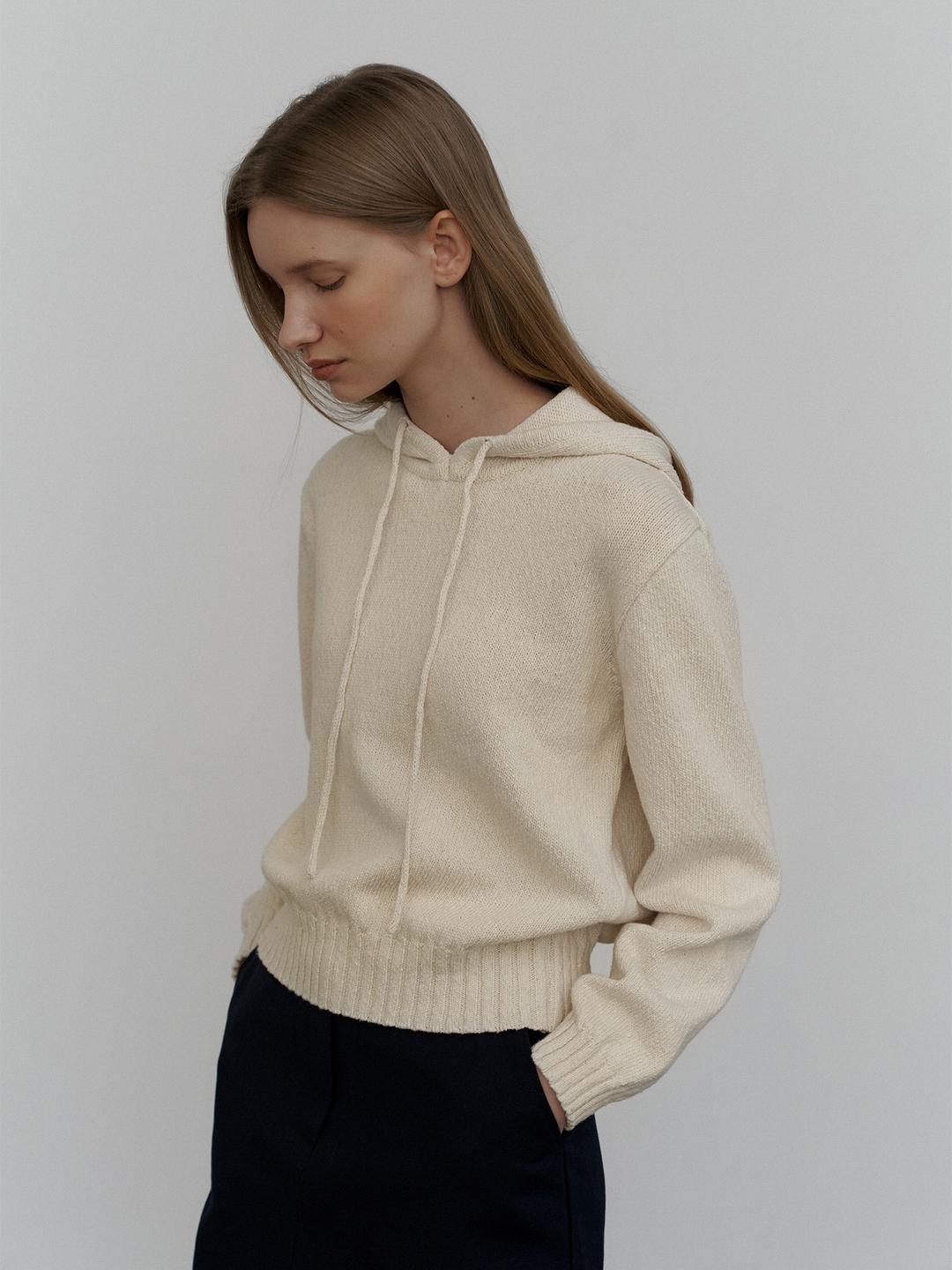 Hope slub hoodie knit