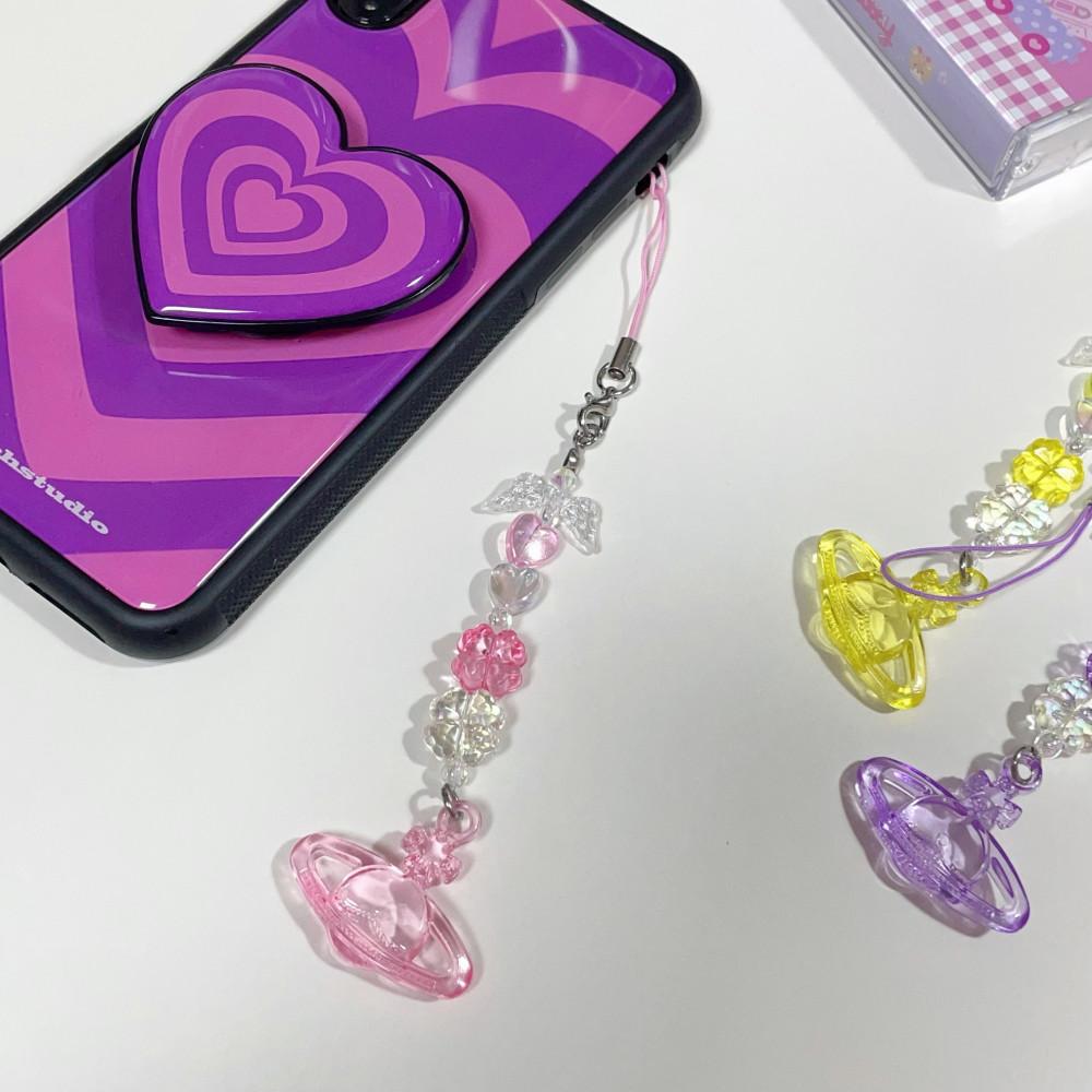비즈키링 ver78 Vivienn clover beaded keyring 비비안 클로버 비즈키링 [렛채스튜디오]