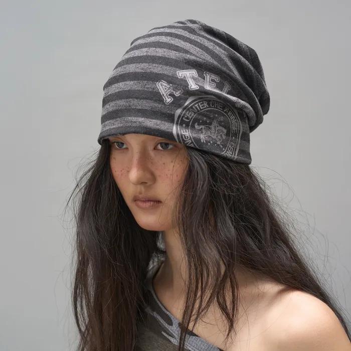 ATELIER CONTRAST BEANIE_CHACOAL