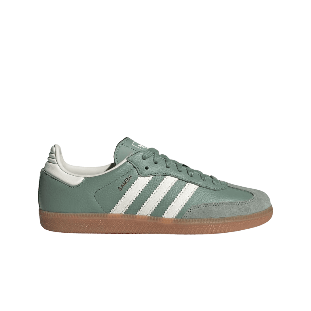 (W) Adidas Samba OG Silver Green Chalk White