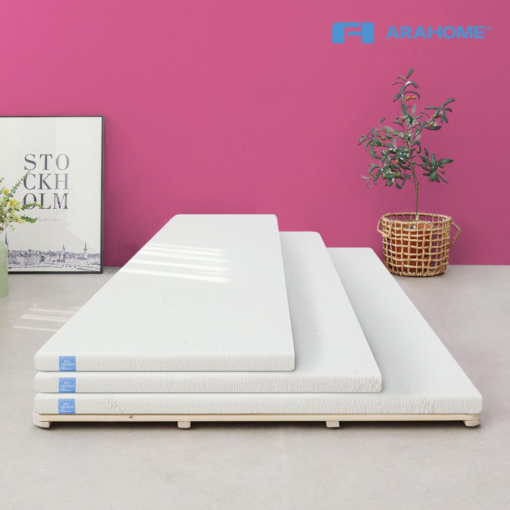 쫀쫀한 메모리폼 토퍼 접이식 바닥이불 침대 캠핑 차박 매트리스(멀티/슈퍼 싱글/퀸)