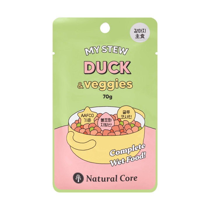 네츄럴코어 주식 마이스튜 오리&야채 70g