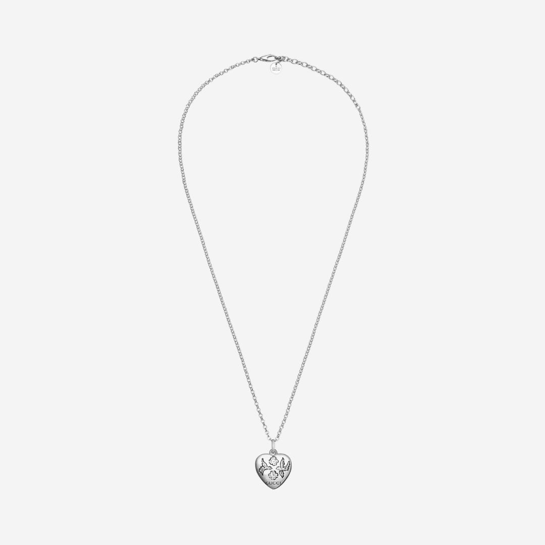 Gucci Blind for Love Necklace Silver