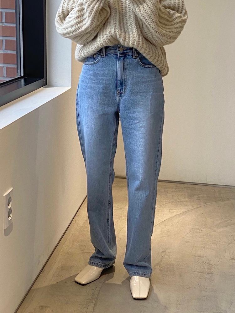 [투드 pt] 하이웨스트 일자핏 연청 롱데님