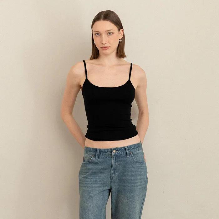 [2차] G CLASSIC KNIT CAMISOLE (BLACK)