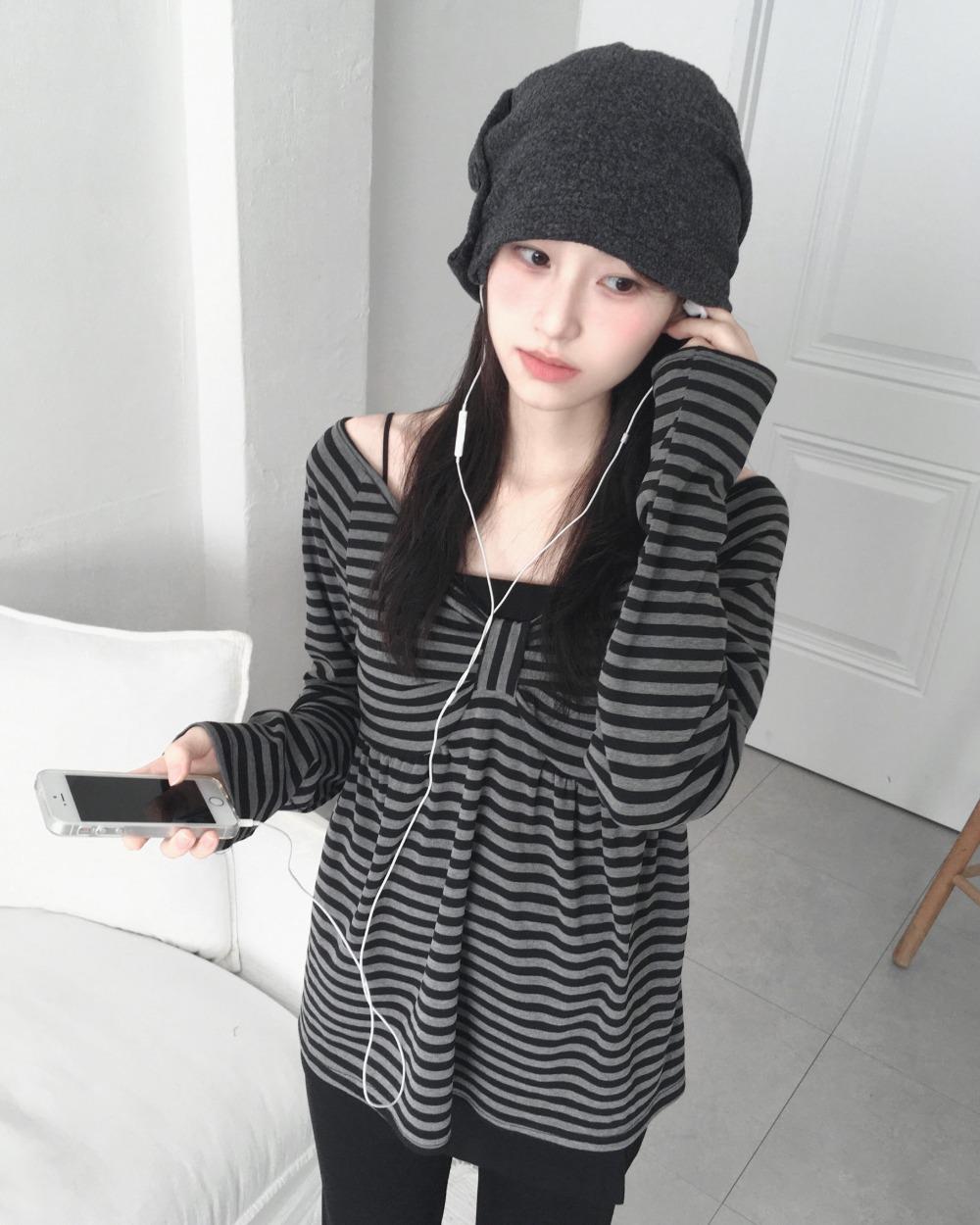 aroo stripe kitch t - 2color