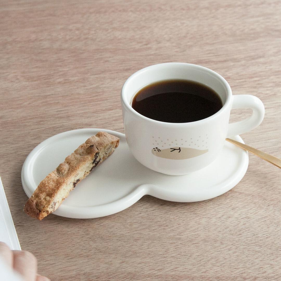 TUBE MILK CUP SET 컵 + 플레이트