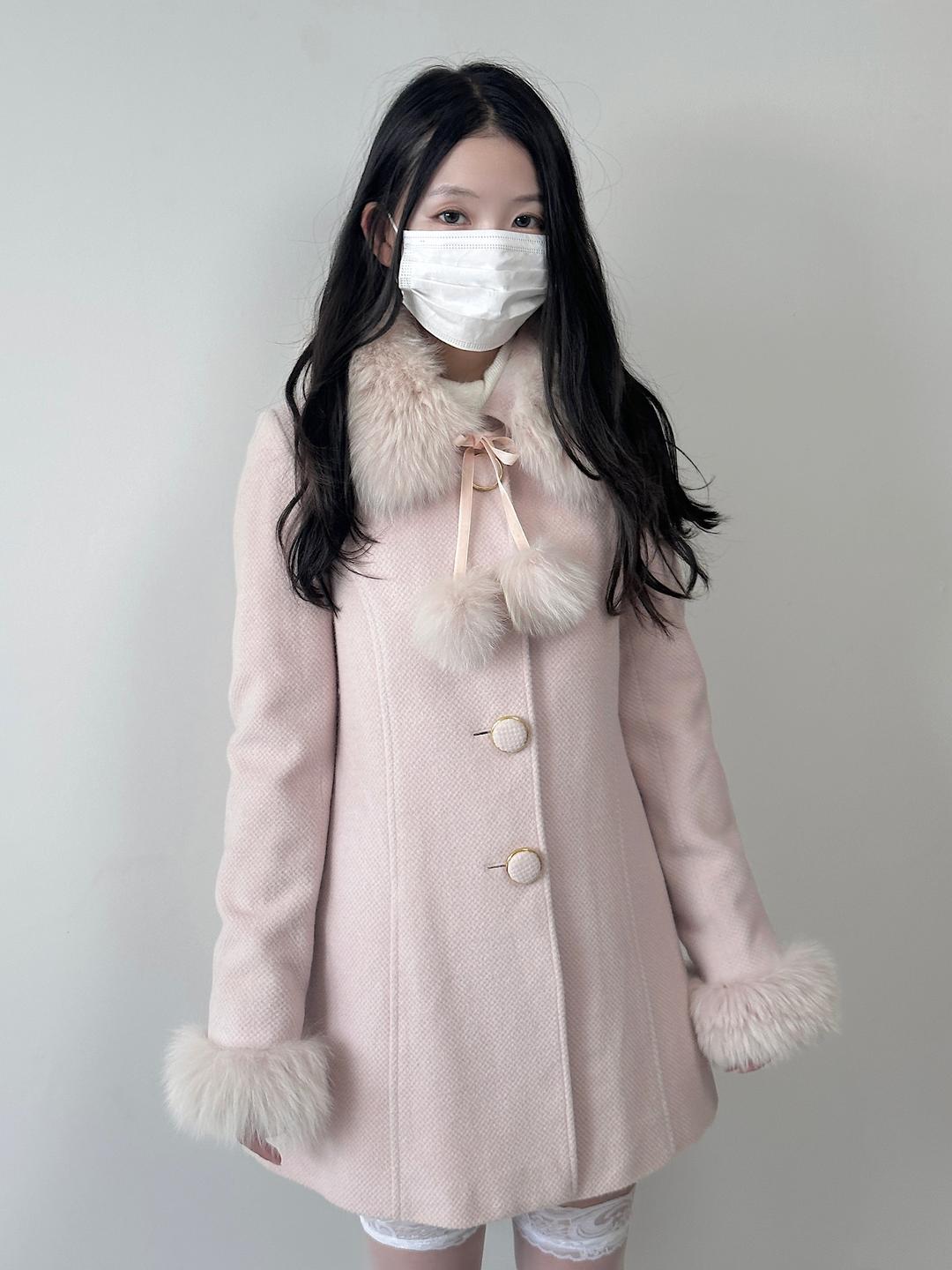 CECIL MCBEE - Blue Fox Fur Coat