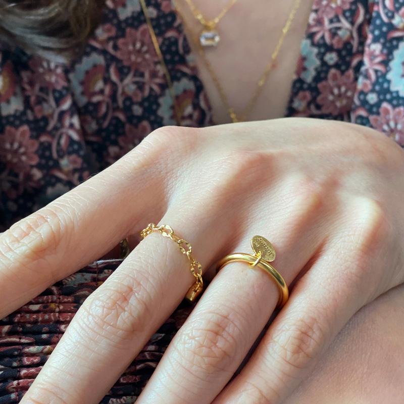 lorher tag Ring (골드)