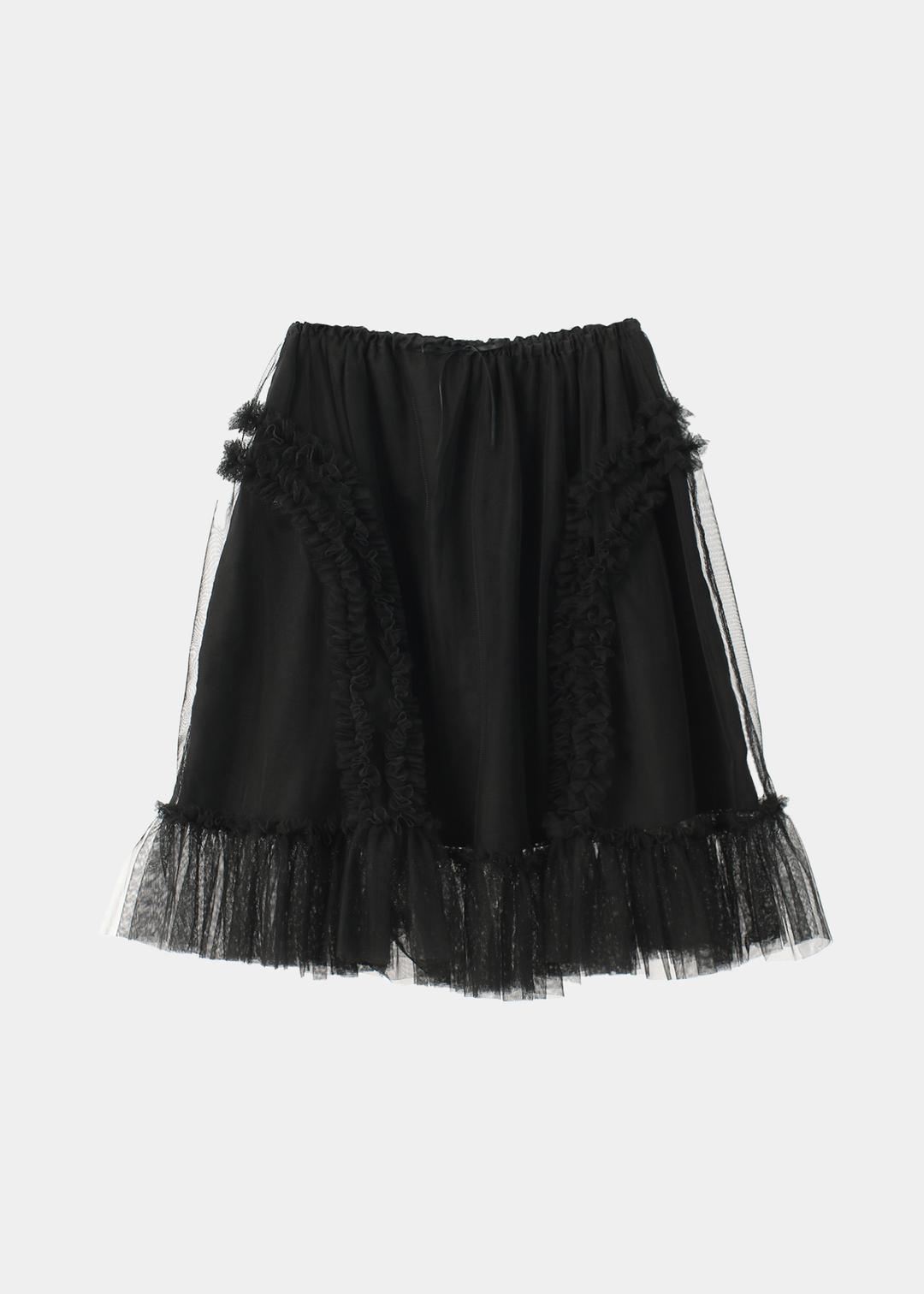 ★送料・関税込★SAENGIN STUDIOS★BANDING RUFFLE SHA SKIRT★ SAENGIN STUDIOS］BANDING RUFFLE SHA DOT SKIRT 2color
