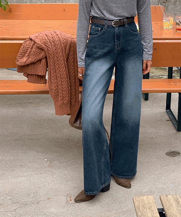 클라크 와이드핏 데님 (S~L)