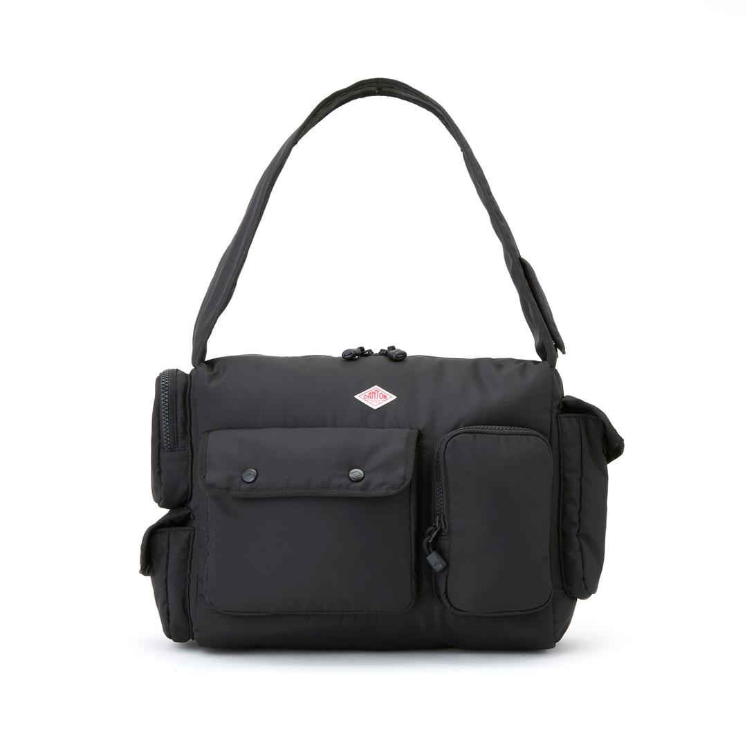 POLYESTER TAFFETA SHOULDER BAG [LA DEFENSE] - BLACK / -