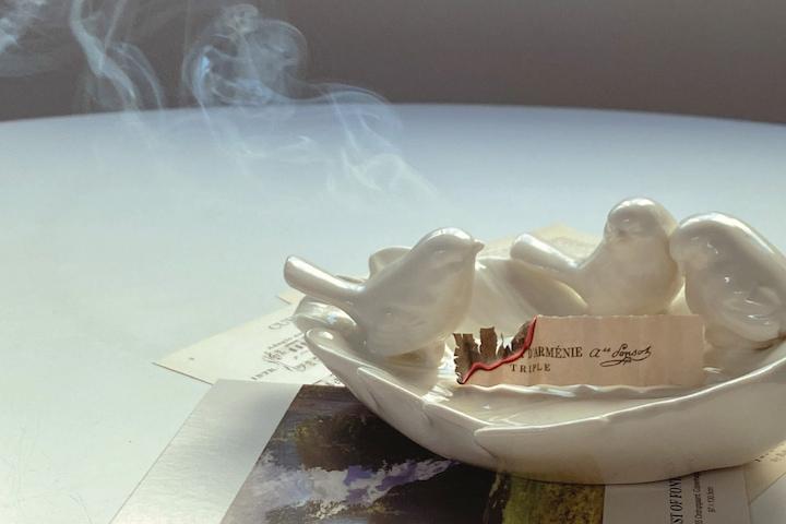 종달새 인센스 트레이