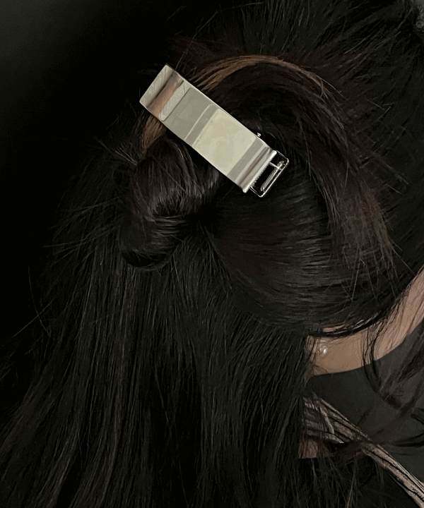 [주문폭주🔥/y2k/헤어악세서리] 실버핀 머리핀 사각 빈티지 유니크 스퀘어 미디 헤어집게