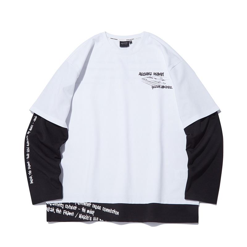 ITX1TR04AWH 반팔 레이어드티 화이트