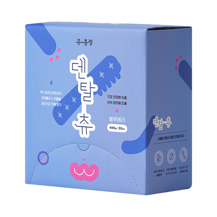 츄통령 덴탈츄 블루베리 30개입
