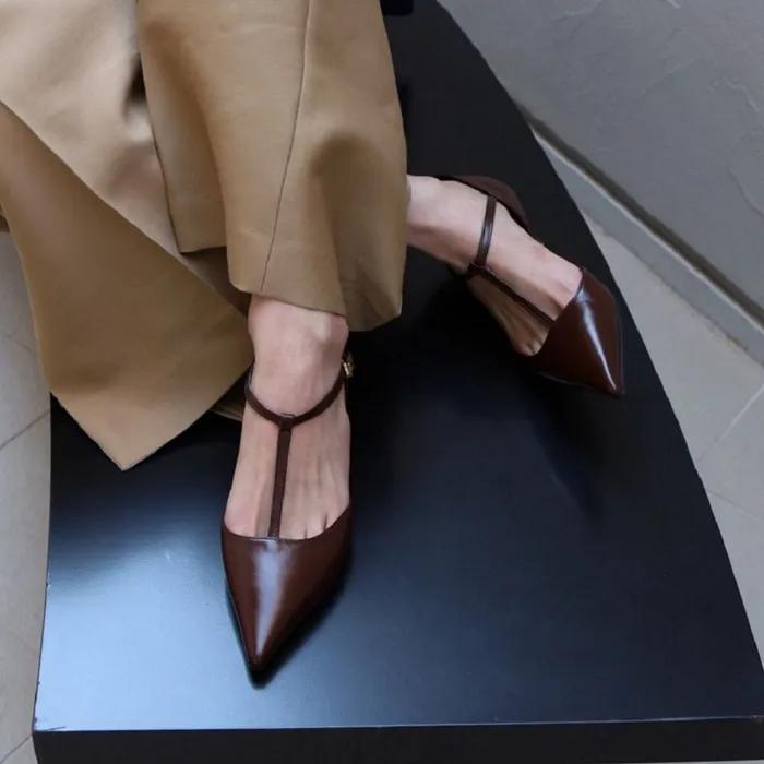 Signature T-strap Middle Heel _ (6 colors)