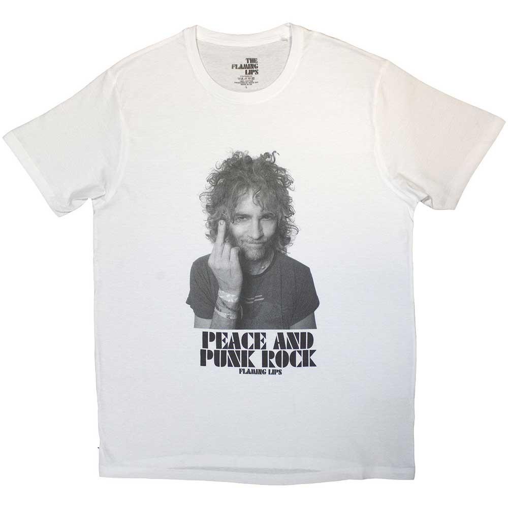 공식 THE FLAMING LIPS 더 플레이밍 립스 Peace & Punk 반팔 티셔츠