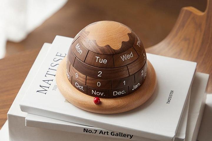 [해외] 우드 이글루 만년달력 크리에이티브 장식 인테리어 꾸미기