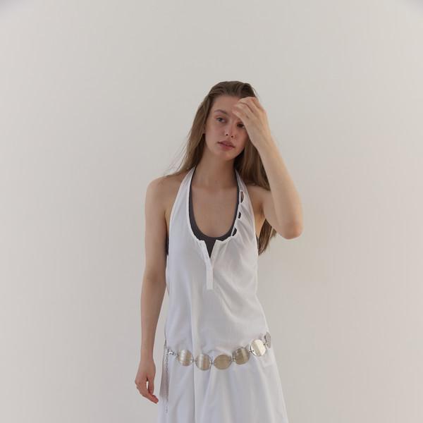 TUK HALTER ONE-PIECE (WHITE)