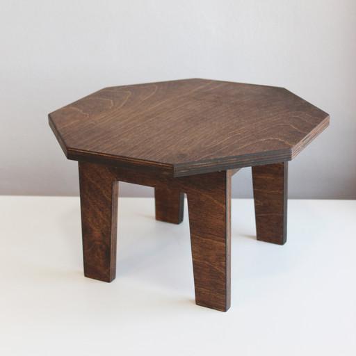 팔각소반 다크브라운 (다과상 돌상 백일상 미니교자상)