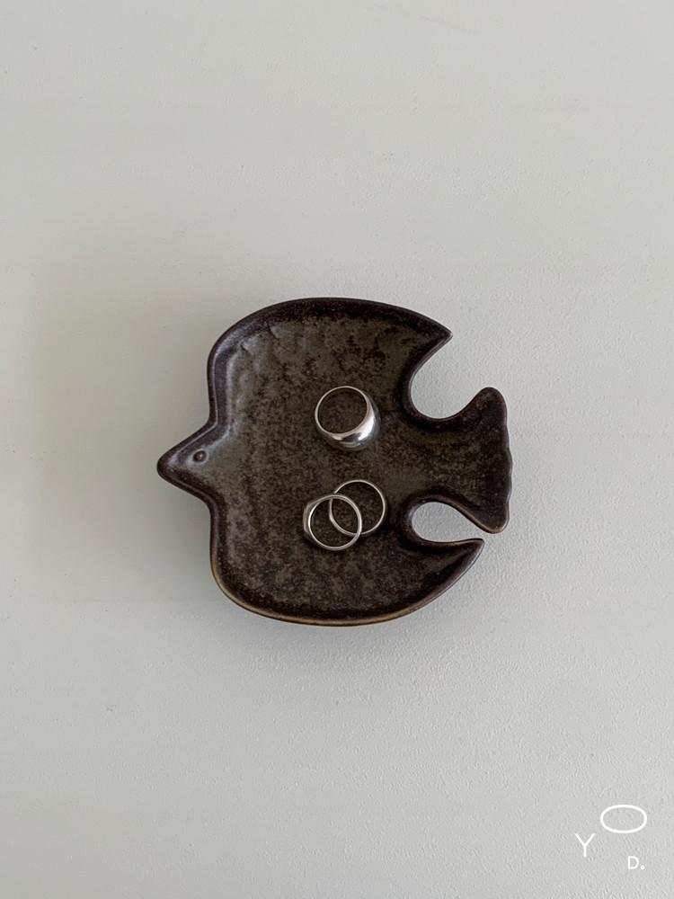 (아워영데이즈) 미니 버드 플레이트 진브라운