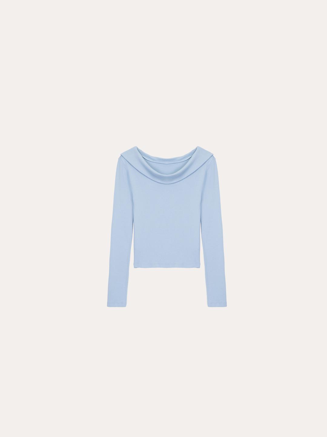 루니 오프숄더 티셔츠[SKY BLUE]*오늘 출발